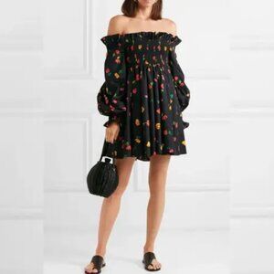 Caroline Constas Kora Floral Off-the-Shoulder Mini Dress